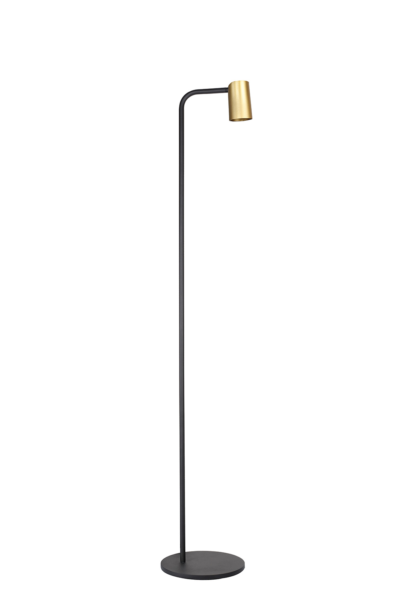 Sal Satin Gold Floor Lamps Mantra Fusion Task Lamps